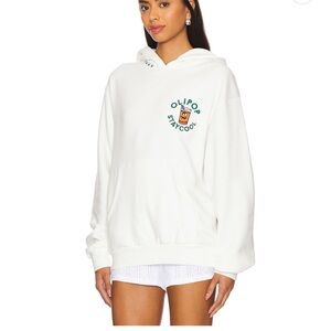 Stay cool x OLIPOP Vintage Cola Hoodie in White
